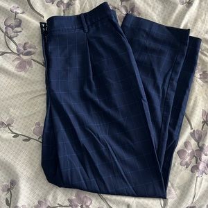 Dress Pant, Nine West, blue plaid, size 12